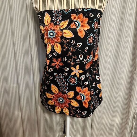 Temu Floral Tube Top - Picture 1 of 4